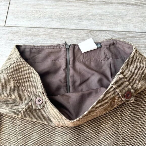 Vintage Laura Studio Wool Blend Woven Pencil Skirt Made in Canada - Picture 6 of 10